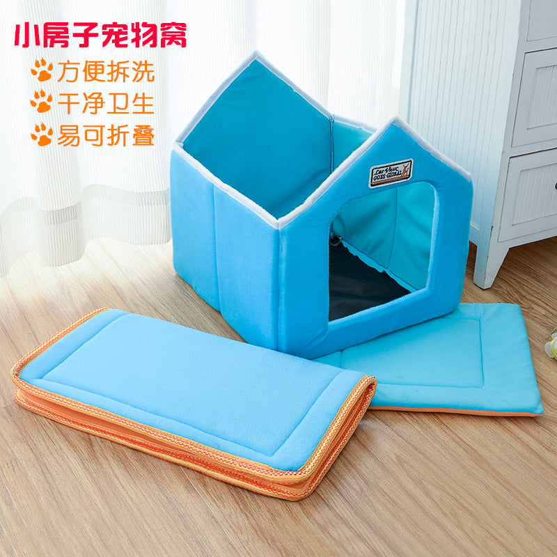 Factory direct sales removable and washable pet bed pet house dog house puppy bed cat bed pet supplies for all seasons