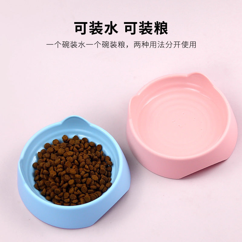 Stand-up ear threaded pet bowl cartoon shape cat bowl cat bowl cat food bowl dog bowl pet bowl pet supplies