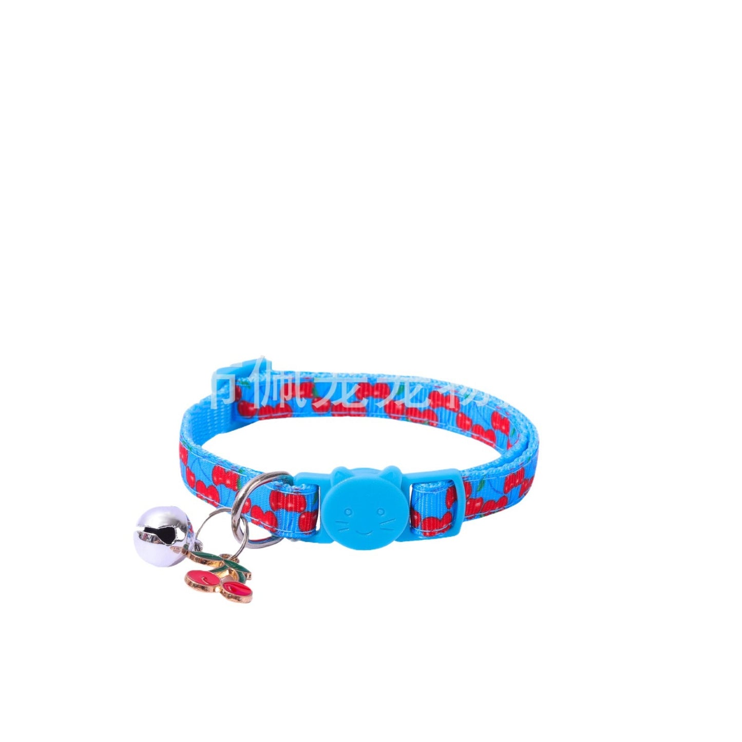 New Pet Ribbon Fruit Cat Collar with Fruit Accessory Bell Pet Collar Manufacturers Spot