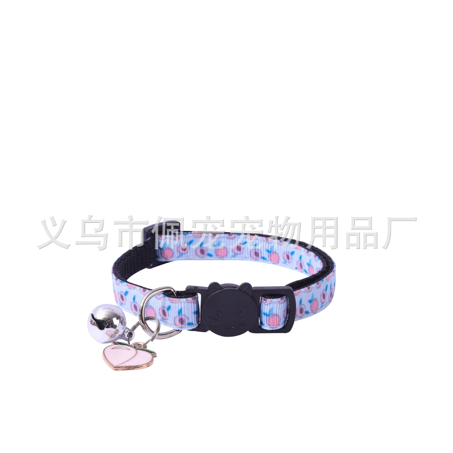 New Pet Ribbon Fruit Cat Collar with Fruit Accessory Bell Pet Collar Manufacturers Spot