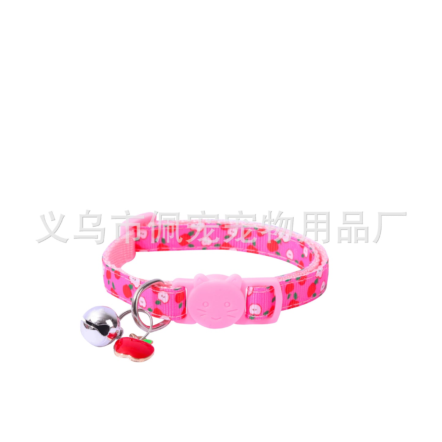 New Pet Ribbon Fruit Cat Collar with Fruit Accessory Bell Pet Collar Manufacturers Spot