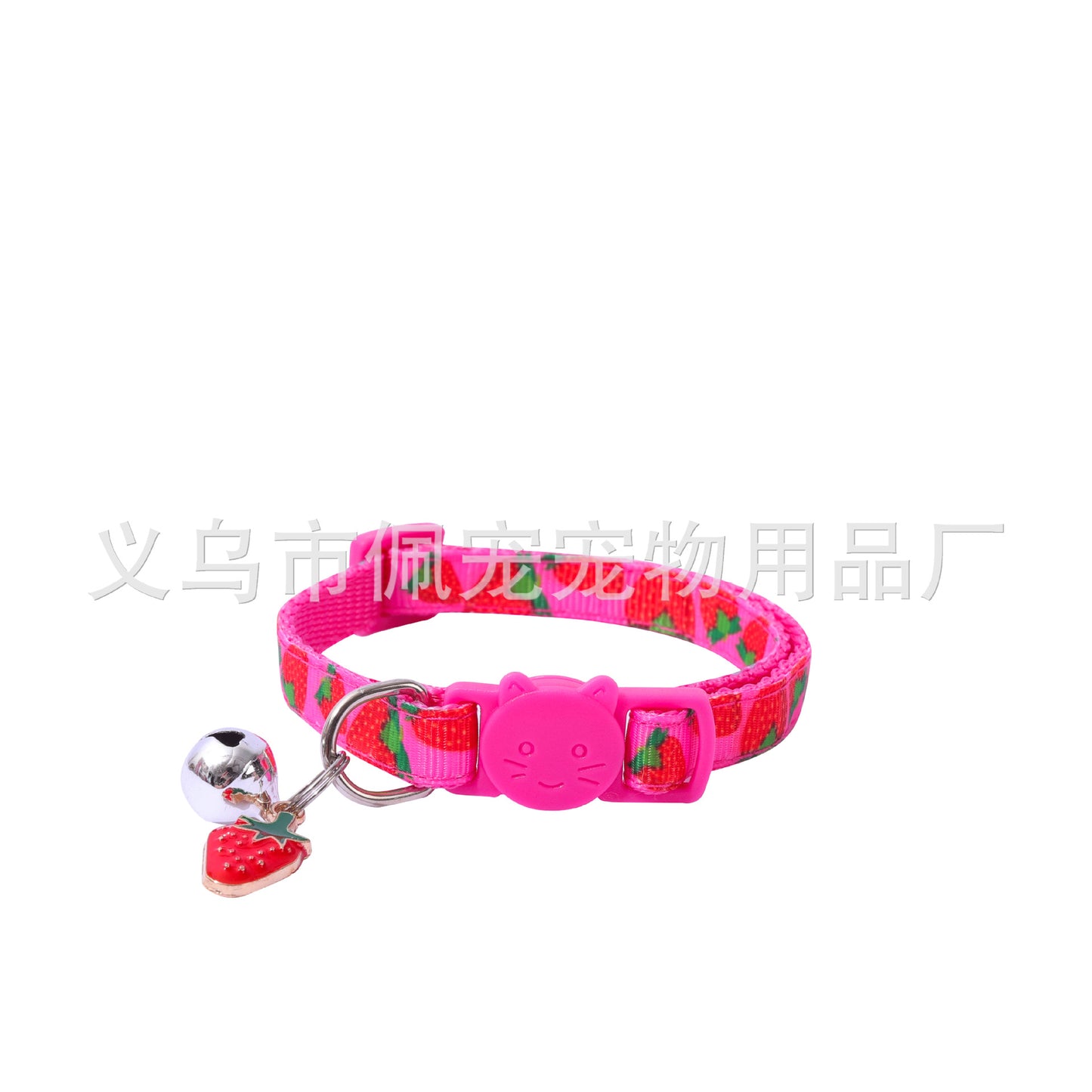 New Pet Ribbon Fruit Cat Collar with Fruit Accessory Bell Pet Collar Manufacturers Spot