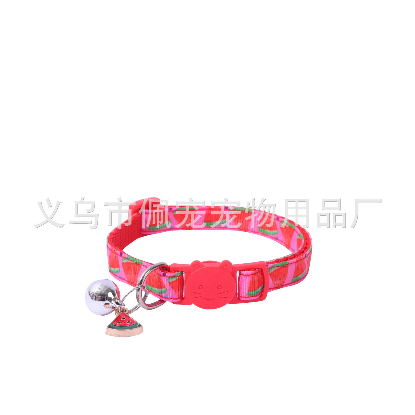 New Pet Ribbon Fruit Cat Collar with Fruit Accessory Bell Pet Collar Manufacturers Spot