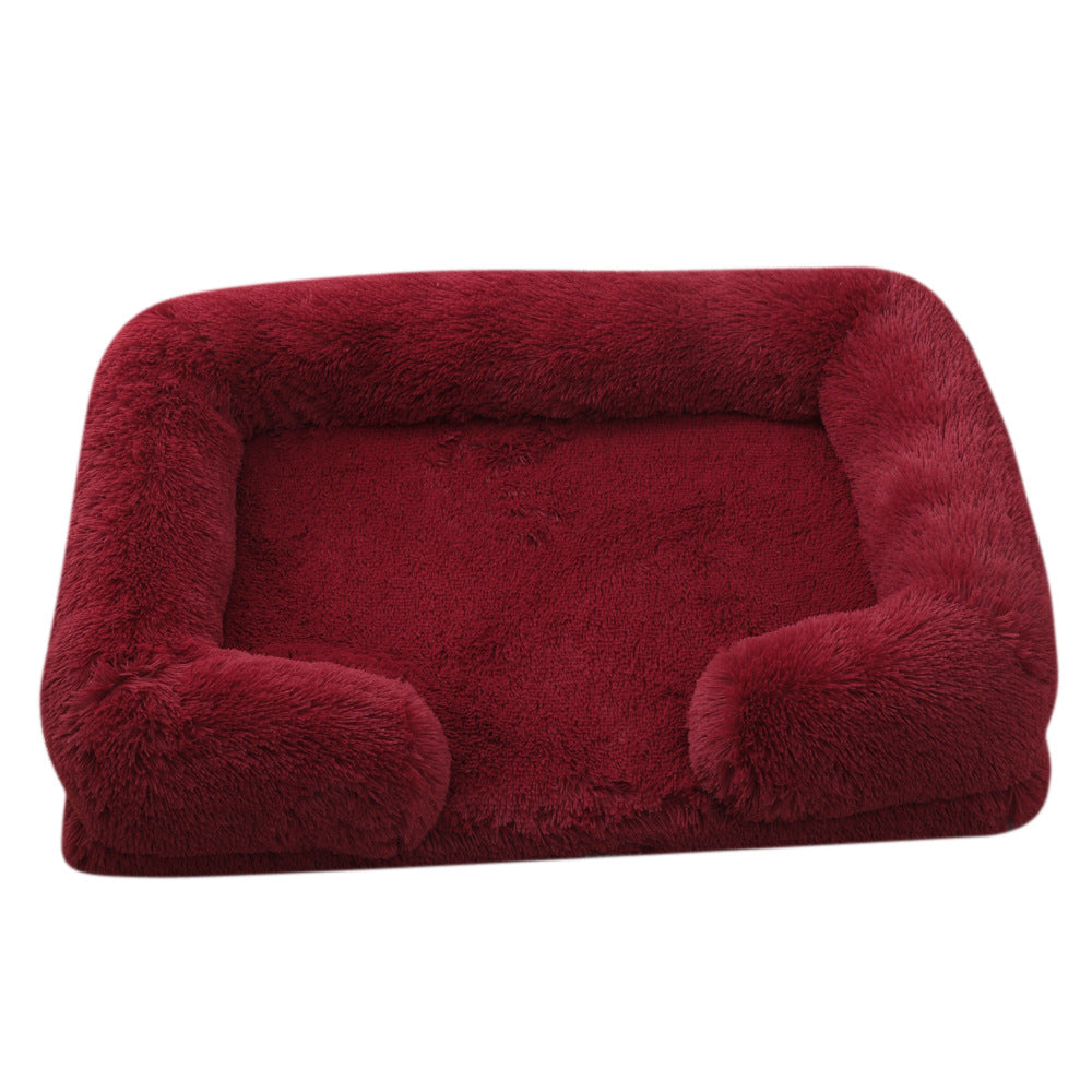 Dog House Cat House Plush Round Pet House Dog Bed Winter Dog Mat Pet Bed Pet Supplies Wholesale