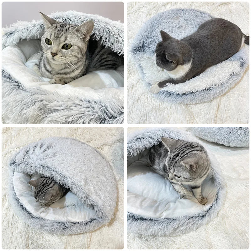 もこもこ丸型ペットベッド™