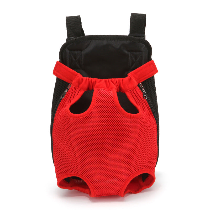 Pet Bag Cat Dog Backpack Breathable Pet Backpack Pet Chest Bag Pet Going Portable Mesh Backpack