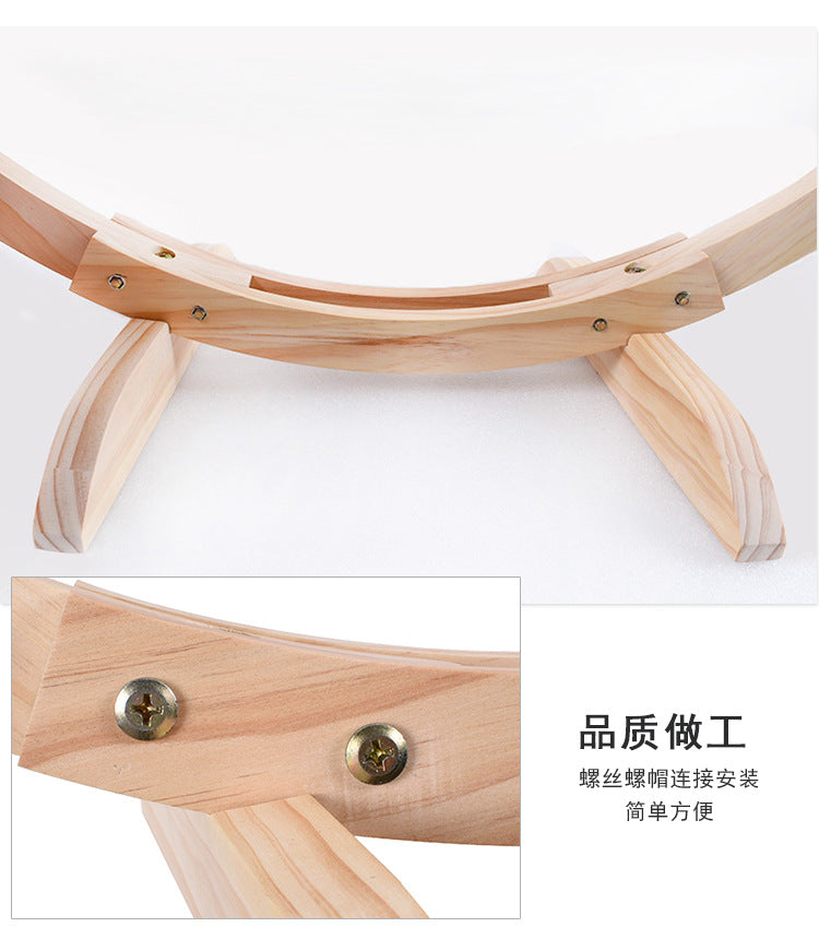 Cat hanging bed solid wood pet cat sleeping pad cat litter hammock pet litter solid wood cat litter cat dog bed pet litter pad hanging