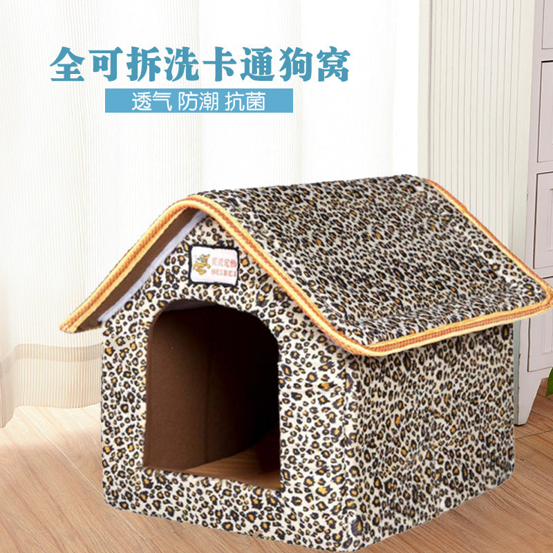 Factory direct sales removable and washable pet bed pet house dog house puppy bed cat bed pet supplies for all seasons