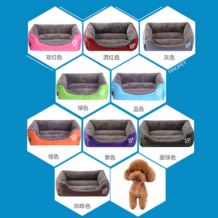Amazon Explosion Four Seasons Universal Pet Nest Pet Supplies Candy Color Pet Bed Cat Nest Footprint Dog Nest wish