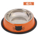 カラフルSSペットボウル™｜猫・犬用丸形食器 ステンレス 転倒防止機能付き