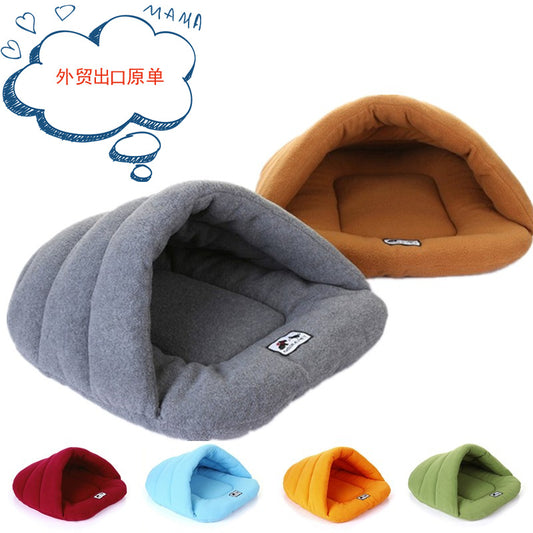 Warm polar fleece pet sleeping bag pet nest dog nest cat nest rabbit nest large and medium pet nest pet house
