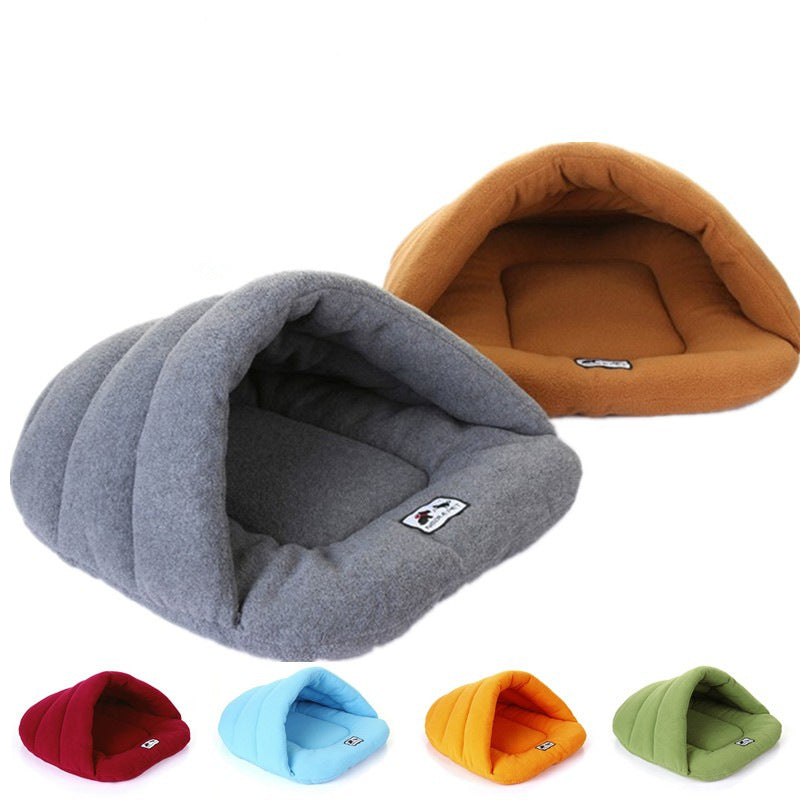 Warm polar fleece pet sleeping bag pet nest dog nest cat nest rabbit nest large and medium pet nest pet house