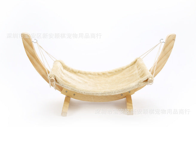 Cat hanging bed solid wood pet cat sleeping pad cat litter hammock pet litter solid wood cat litter cat dog bed pet litter pad hanging