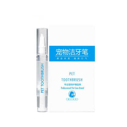 Pet toothbrush pen teeth cleaning tool breath pet toothbrush toothpaste all-in-one cat and dog universal pet tooth cleaning pen