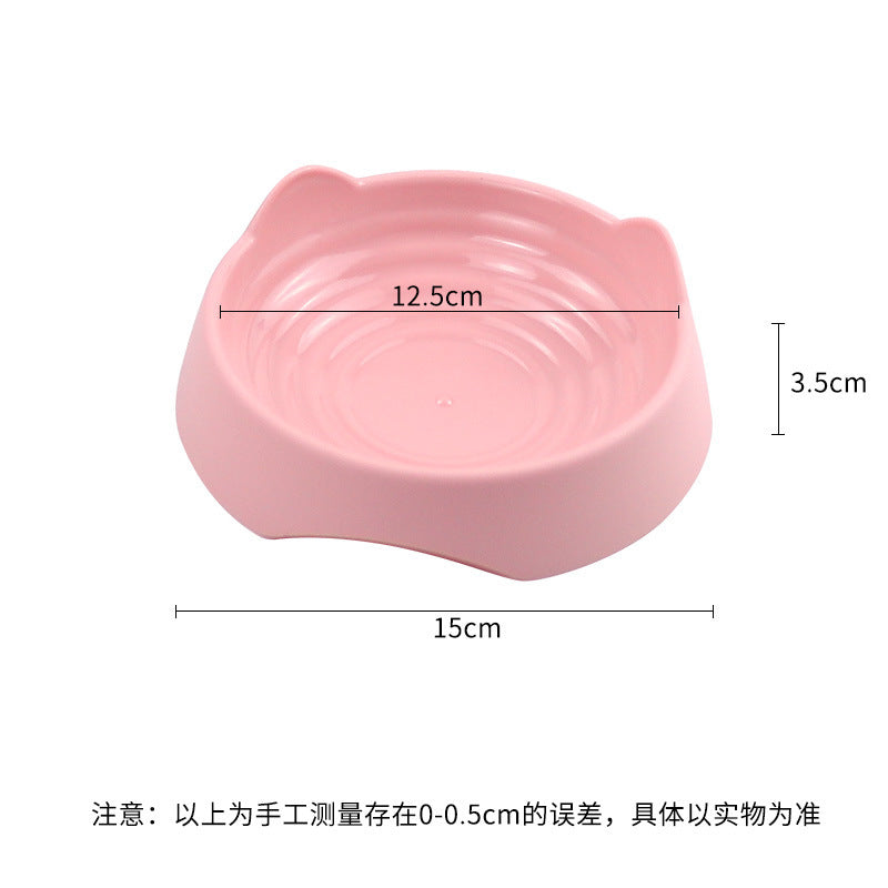 Stand-up ear threaded pet bowl cartoon shape cat bowl cat bowl cat food bowl dog bowl pet bowl pet supplies