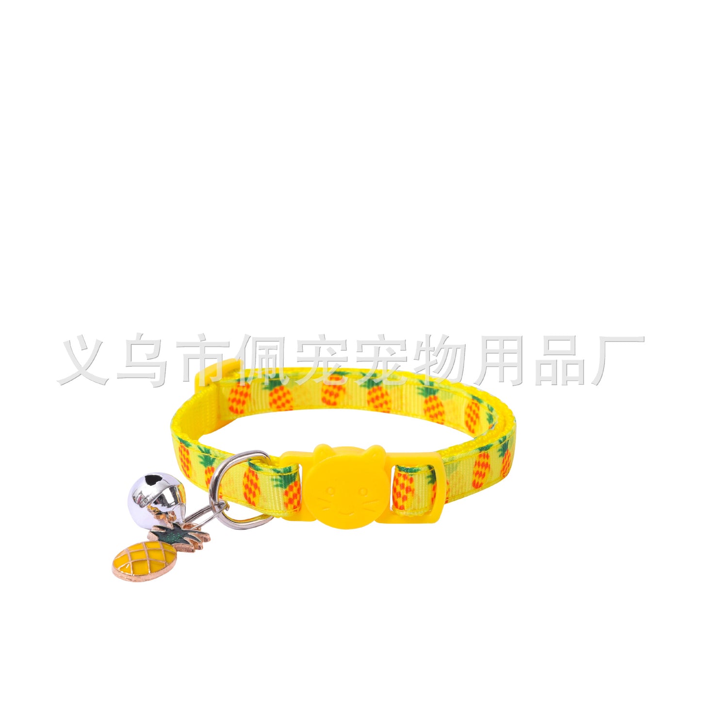 New Pet Ribbon Fruit Cat Collar with Fruit Accessory Bell Pet Collar Manufacturers Spot