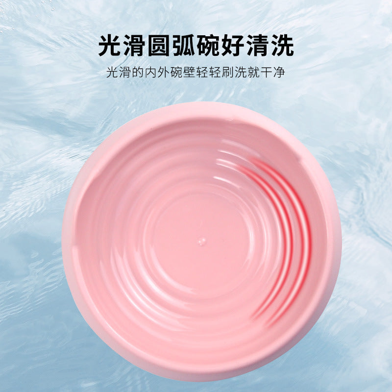 Stand-up ear threaded pet bowl cartoon shape cat bowl cat bowl cat food bowl dog bowl pet bowl pet supplies