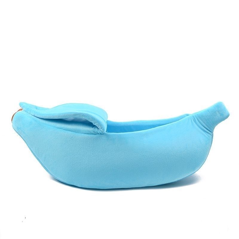 Free shipping winter pet banana shape warm cat bed dog bed semi-enclosed pet bed hamster bed pet bed sleeping mat