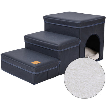 Pet dog stairs foldable storage kennel dog climbing ladder stairs pet stairs pet supplies