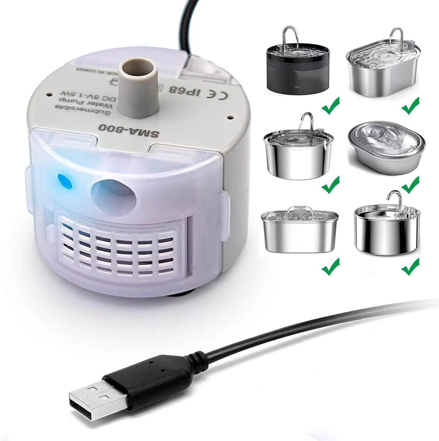 Amazon's new pet water dispenser 3.2L stainless steel runway faucet ultra-quiet cat pet water dispenser