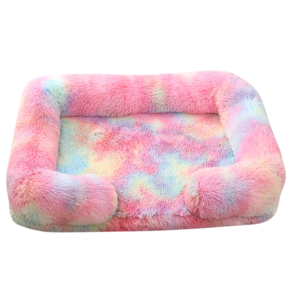 Dog House Cat House Plush Round Pet House Dog Bed Winter Dog Mat Pet Bed Pet Supplies Wholesale