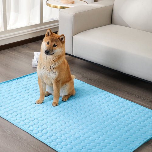ペットアイスマット™｜夏の犬・猫マット 冷却アイスシルク 洗える ケネルマット大小展閉対応