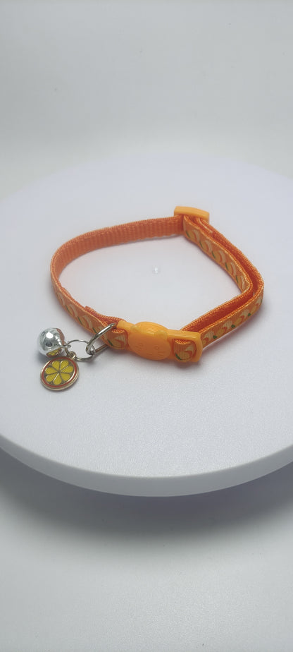 New Pet Ribbon Fruit Cat Collar with Fruit Accessory Bell Pet Collar Manufacturers Spot