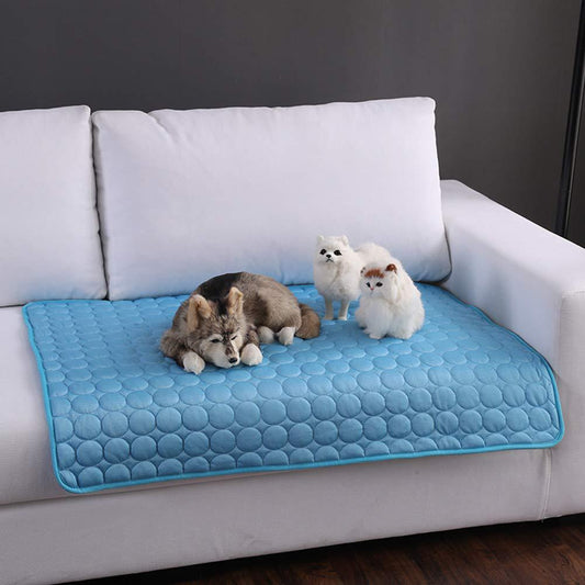 ペット冷感マット™｜夏の猫・犬ベッド 冷却マット 洗える ヒンヤリマット（アイスシルク）