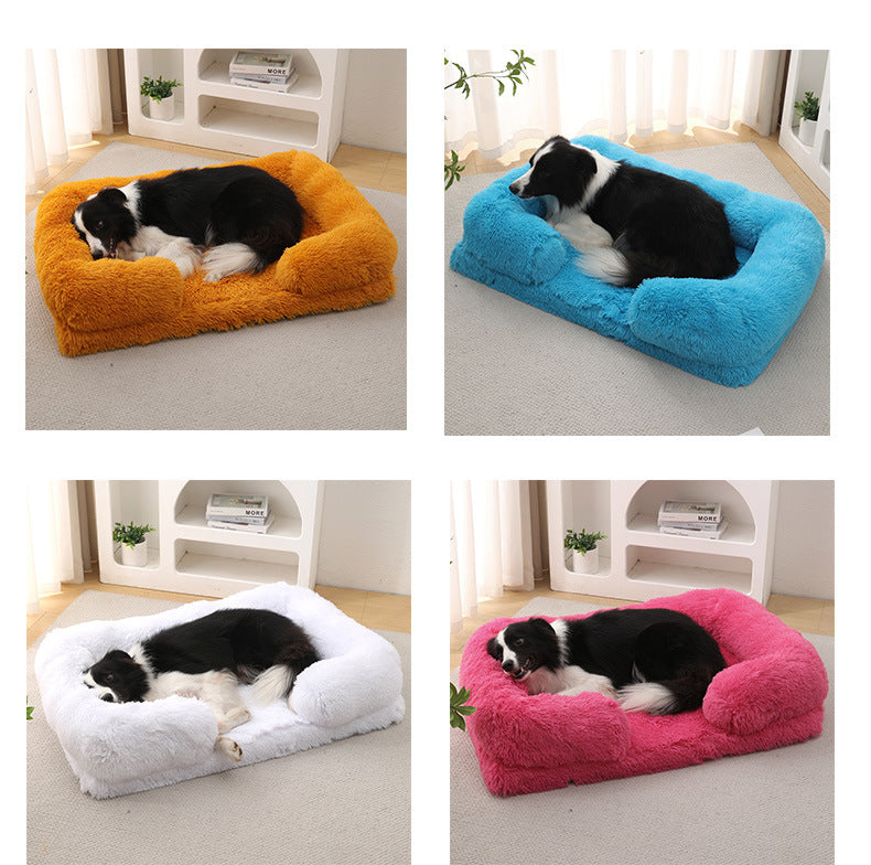 Dog House Cat House Plush Round Pet House Dog Bed Winter Dog Mat Pet Bed Pet Supplies Wholesale