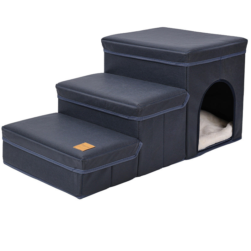 Pet dog stairs foldable storage kennel dog climbing ladder stairs pet stairs pet supplies