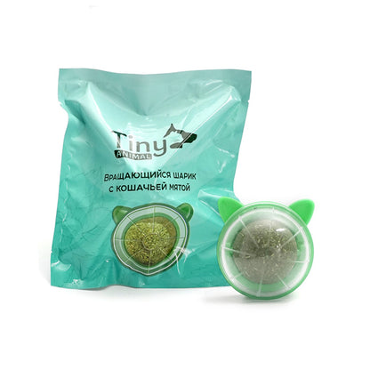 Rotating catnip ball new cat ears pet molar toys interactive licking fun pet supplies wholesale
