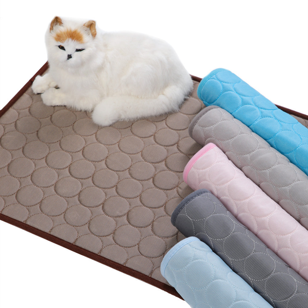 Summer pet mats pet ice mats dog mats kennel dog mats pet ice silk mats cat cooling mats pet supplies