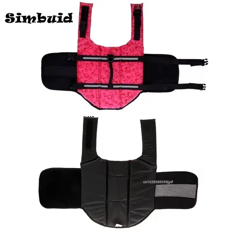 Dog Life Jacket Reflective Dog Life Vest Pet Safety Swimming Vest for Small Medium Large Dogs Outdoor Water Activities