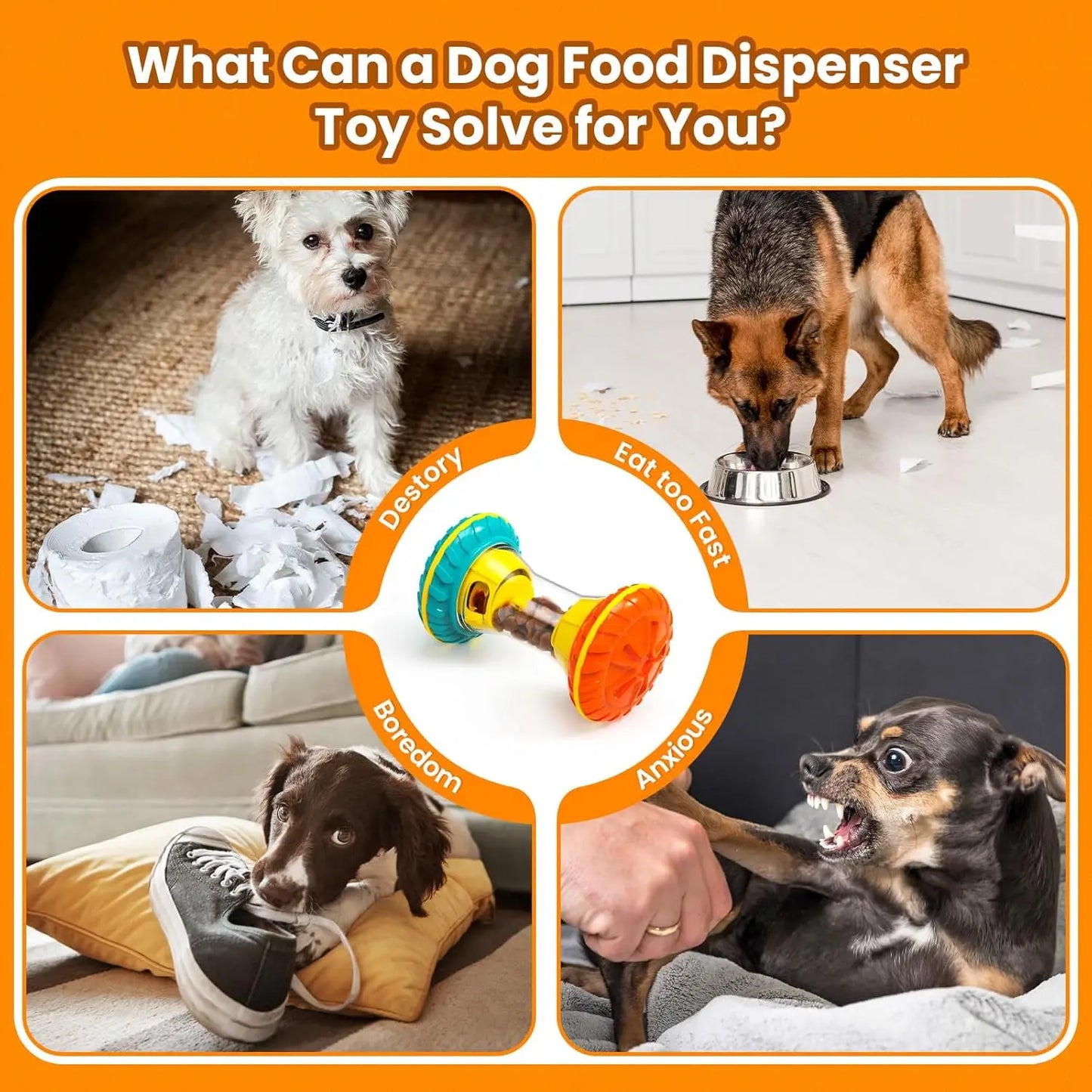 犬用知育パズル早食い防止トイ™
