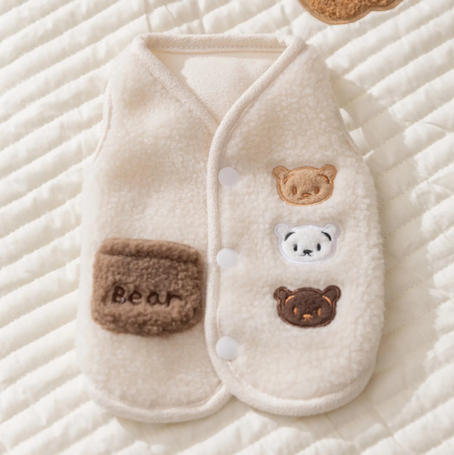秋冬ペットベスト™｜フリース素材 小大犬猫共用 あたたか防寒服