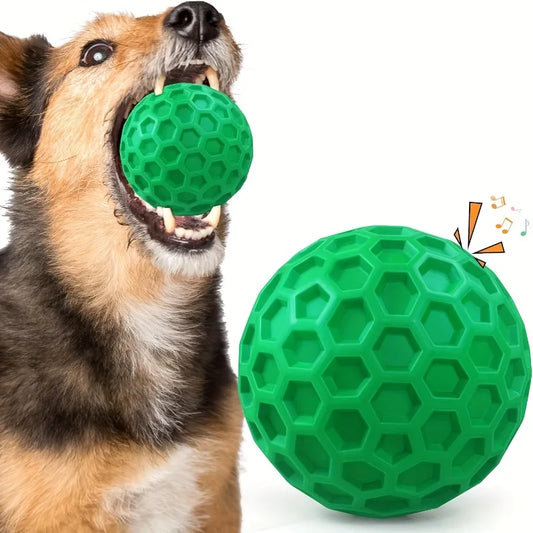 丈夫な天然ゴム噛むボール™｜音が鳴る 犬用 デンタルケア 頑丈おもちゃ