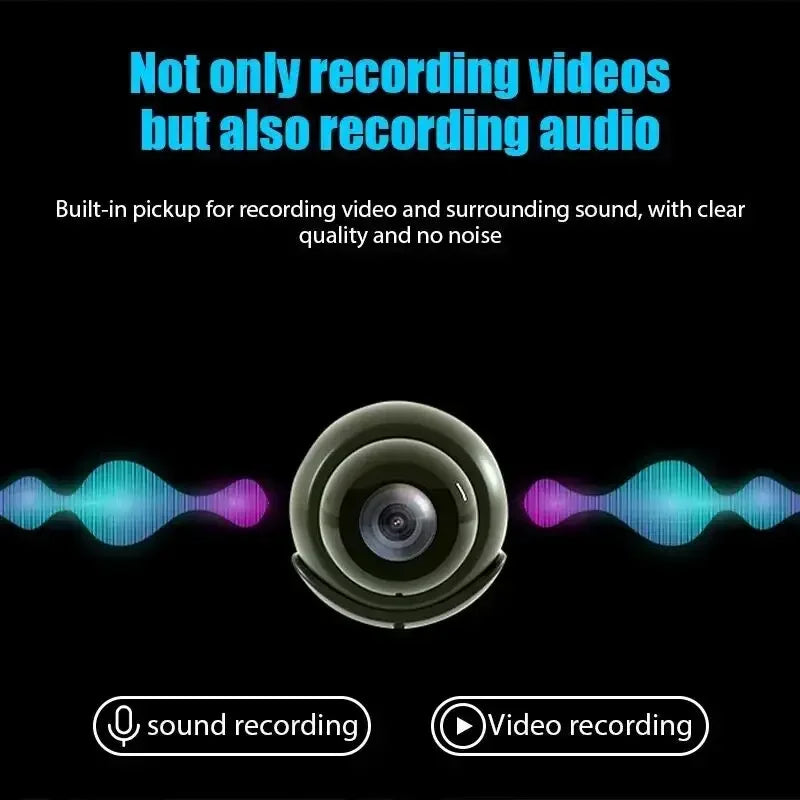 超小型WiFi見守りカメラ™｜1080P HD 暗視・アプリ遠隔監視 ペット＆室内セキュリティカメラ