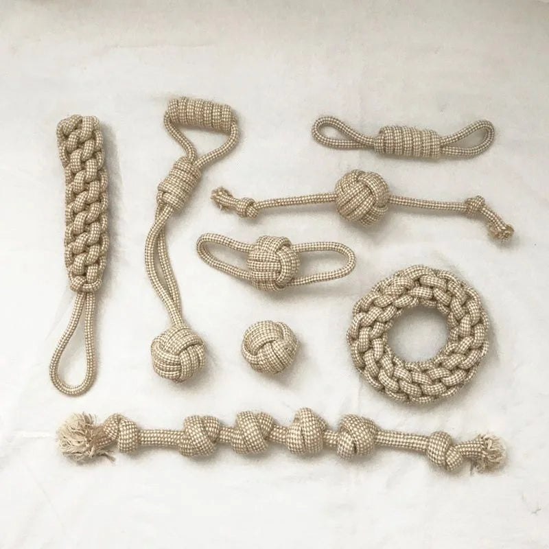 Cat Dog Knot Toy Cleaning Teeth Grinding Teeth Interest Interactive Wear Resistant Knot Toy Play Entertainment Pet Supplies 1Pc