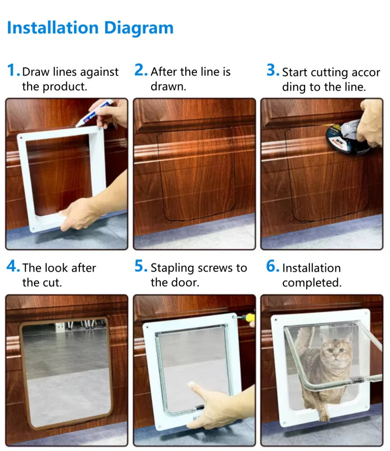 マイクロチップ式自動ペットドア™｜センサー開閉 通行方向制御 犬猫用スマートドア