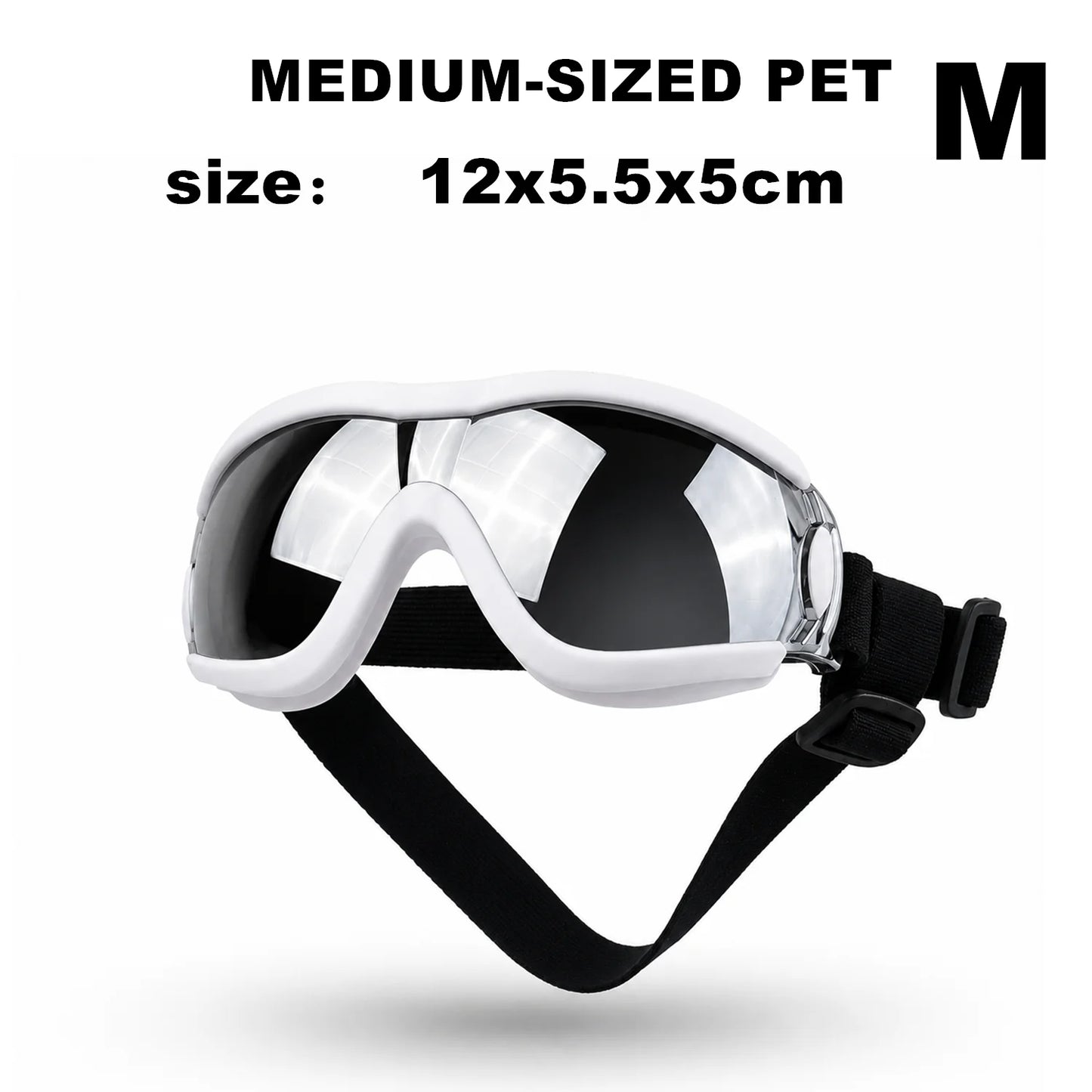 Pet Adjustable Dog Goggles Sunglasses Anti-UV Sun Glasses Eye Wear Protection Black Widely Used Dog Sunglasses Pet Dog Supplies