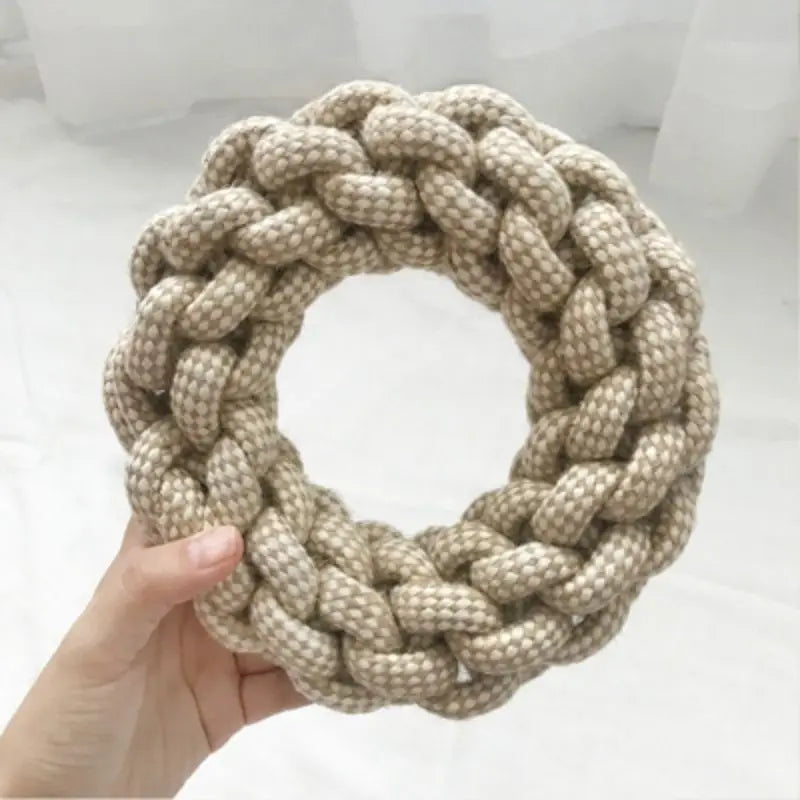 Cat Dog Knot Toy Cleaning Teeth Grinding Teeth Interest Interactive Wear Resistant Knot Toy Play Entertainment Pet Supplies 1Pc