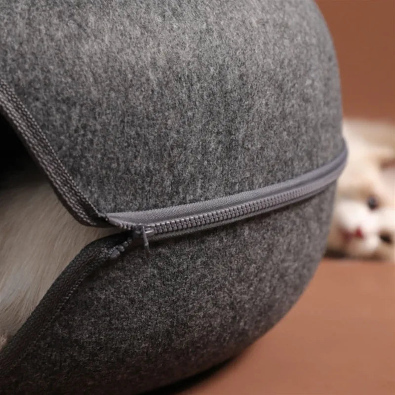 ドーナツ型 猫用フェルトベッド™