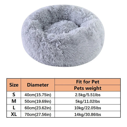 猫用ドーナツ型ベッド™｜フェイクファーのふわふわ丸型クッション 犬猫兼用