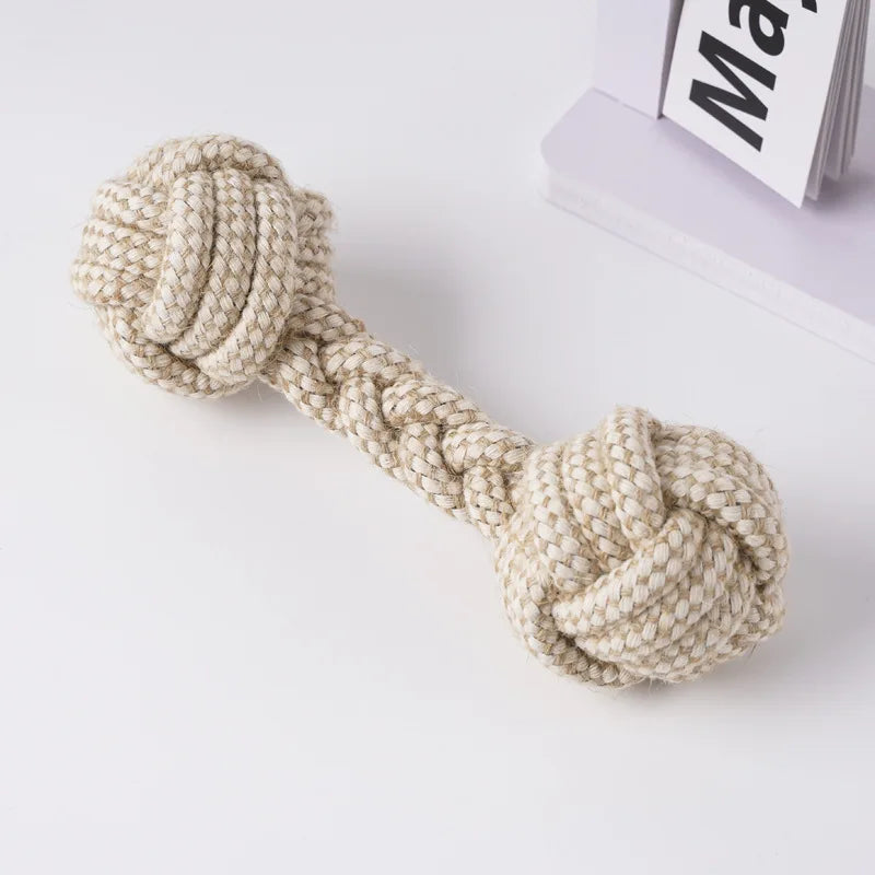 Cat Dog Knot Toy Cleaning Teeth Grinding Teeth Interest Interactive Wear Resistant Knot Toy Play Entertainment Pet Supplies 1Pc