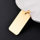 10pcs Wholesale Rectangle Stainless Steel Army ID Blank Dog Tags Pendant Necklace Jewelry Findings Hypollergenic 28x50mm