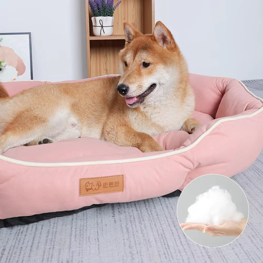 あったかペットソファベッド™｜やわらか生地 犬猫用 洗えるクッション付き快眠ネスト