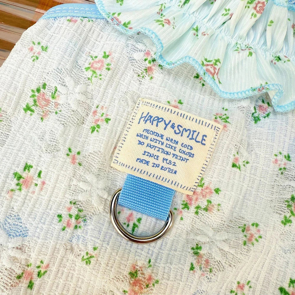 Thin Breathable Small Dog Princess Dress Cool Summer Spring Cute Medium Cat Halter Skirt Breathable Dog Dress Clothes