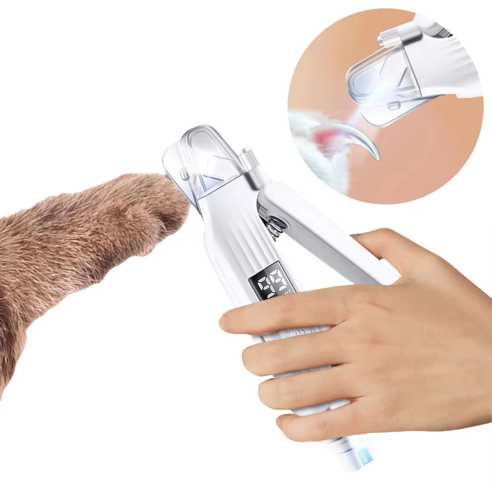 2in1電動ペットネイルトリマー™｜LEDライト付き 静音 犬猫用 爪切り＆爪やすり