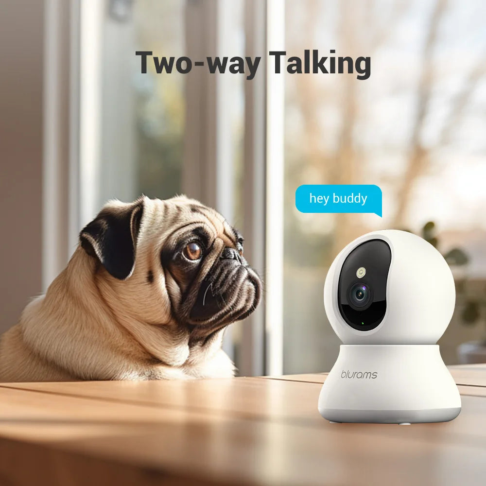 2K見守りペットカメラ™｜360°PTZ スマホアプリ 双方向通話 室内セキュリティ