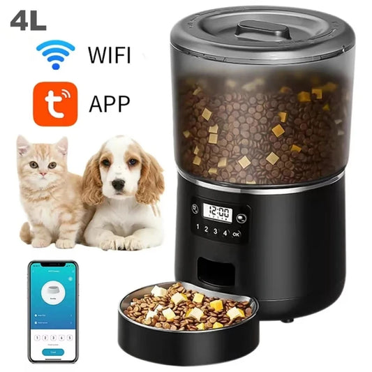 自動ペット給餌機™｜4L大容量 スマートタイマー・アプリ連動 犬猫兼用